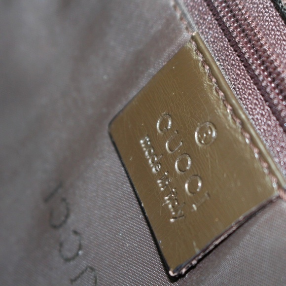 Authentic Gucci Tote Bag Dark Brown Nylon 277476 - Picture 6 of 8